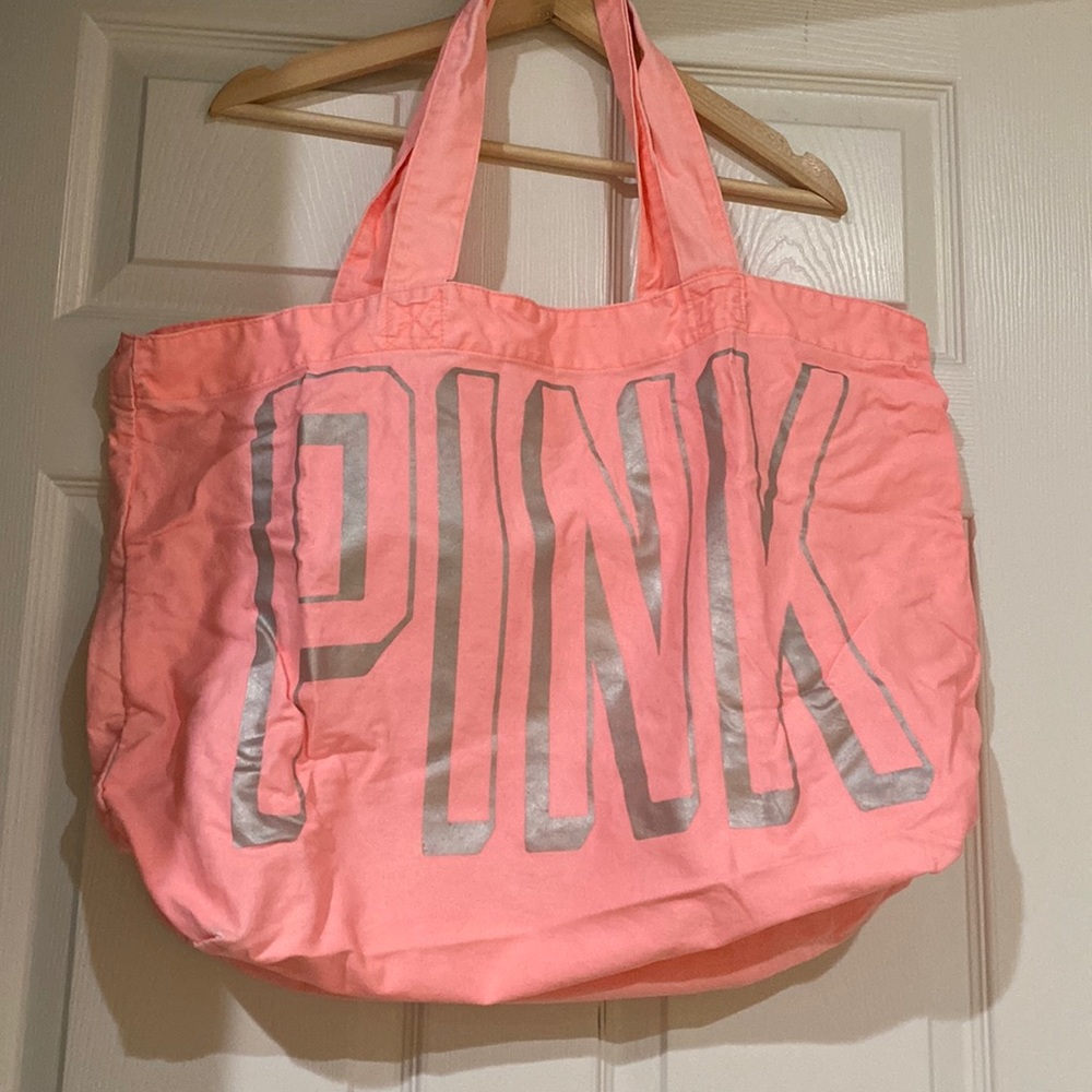Pink tote bag